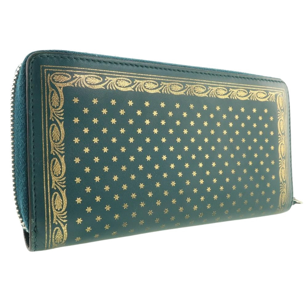Gucci Blue Leather Zip around wallet accessories