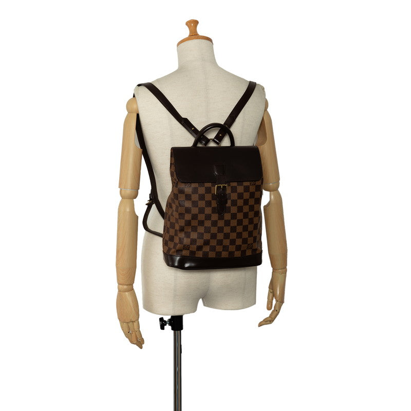 Louis Vuitton Louis Vuitton Damière N51132  Daypack PVC/Leather Brown