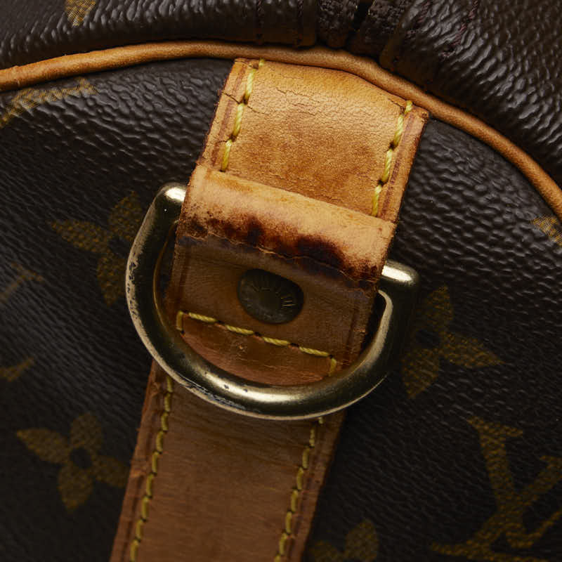 Louis Vuitton Monogram Keepall Bandouliere 45 Boston Bag M41418 Brown