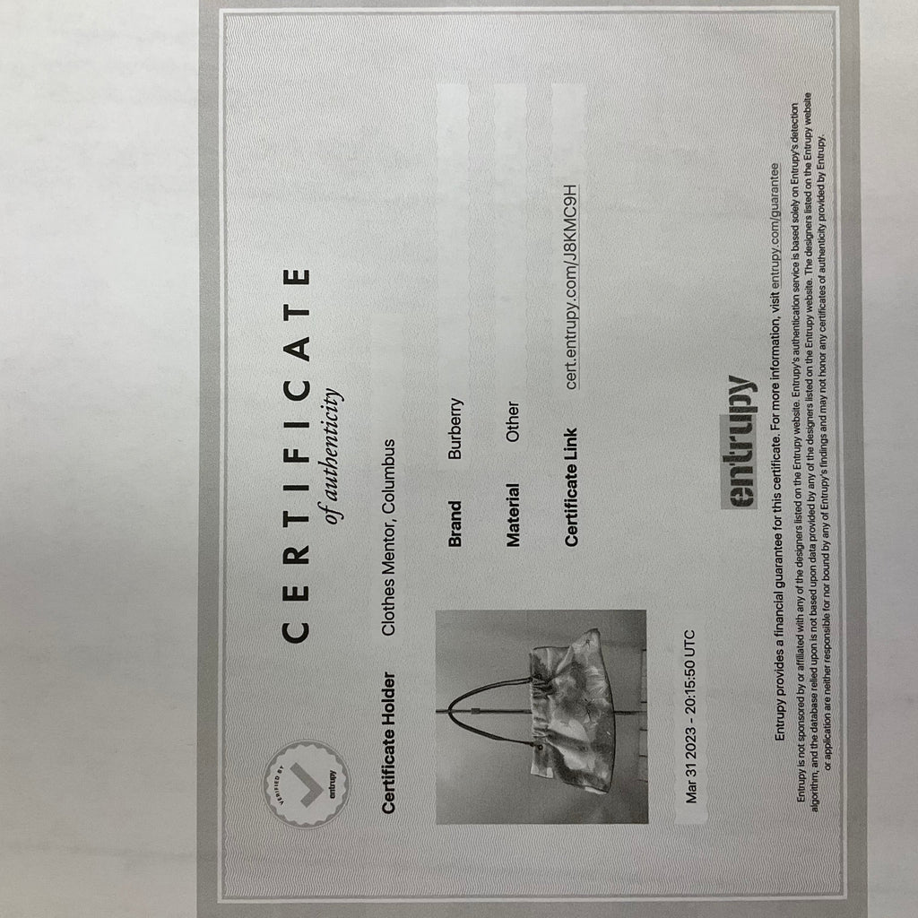 Handbag Designer By Burberry  Size: Medium