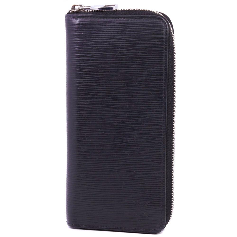 Louis Vuitton Black Leather Zippy Wallet Vertical wallet accessories