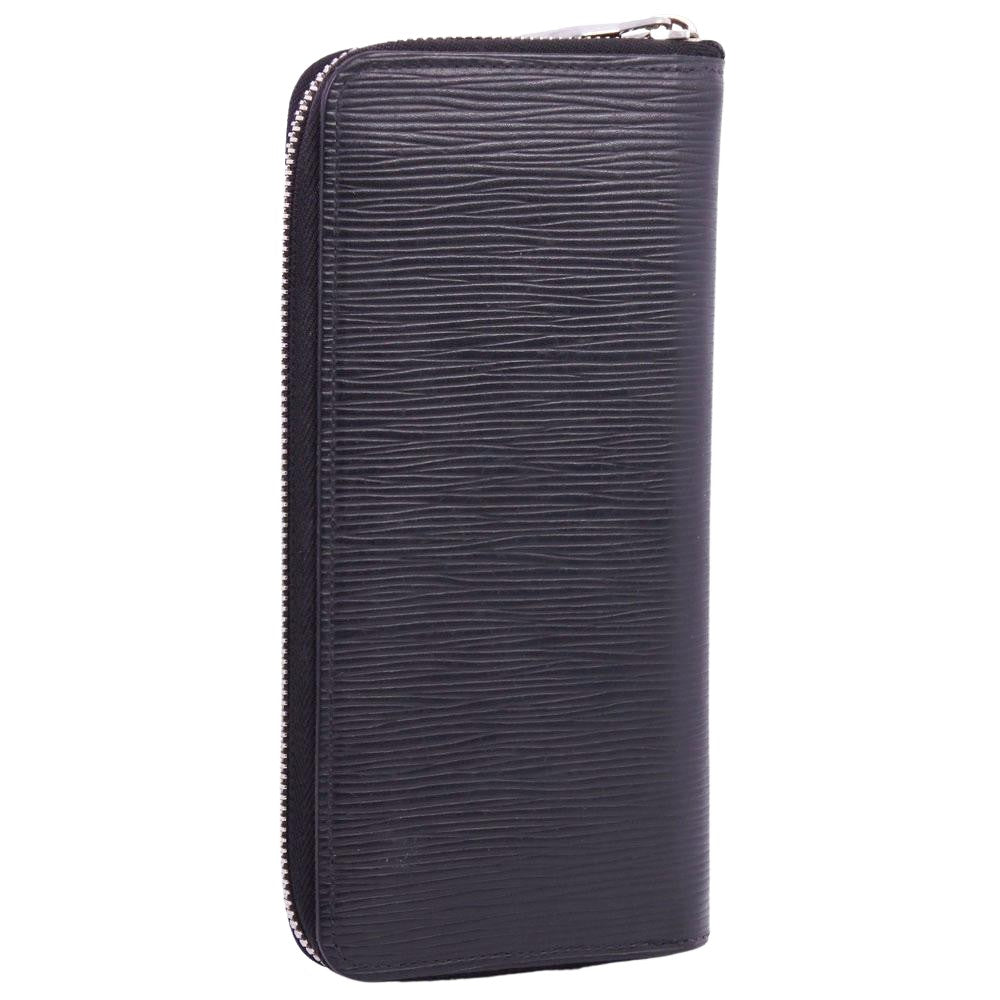 Louis Vuitton Black Leather Zippy Wallet Vertical wallet accessories