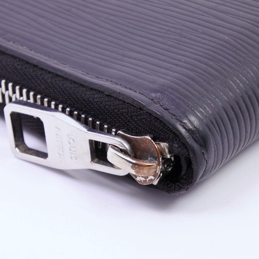 Louis Vuitton Black Leather Zippy Wallet Vertical wallet accessories