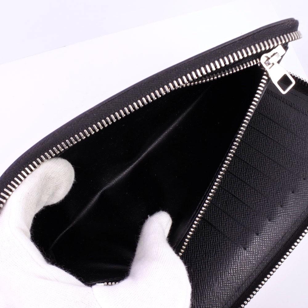 Louis Vuitton Black Leather Zippy Wallet Vertical wallet accessories