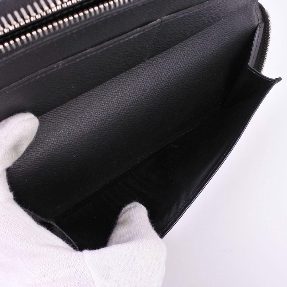 Louis Vuitton Black Leather Zippy Wallet Vertical wallet accessories