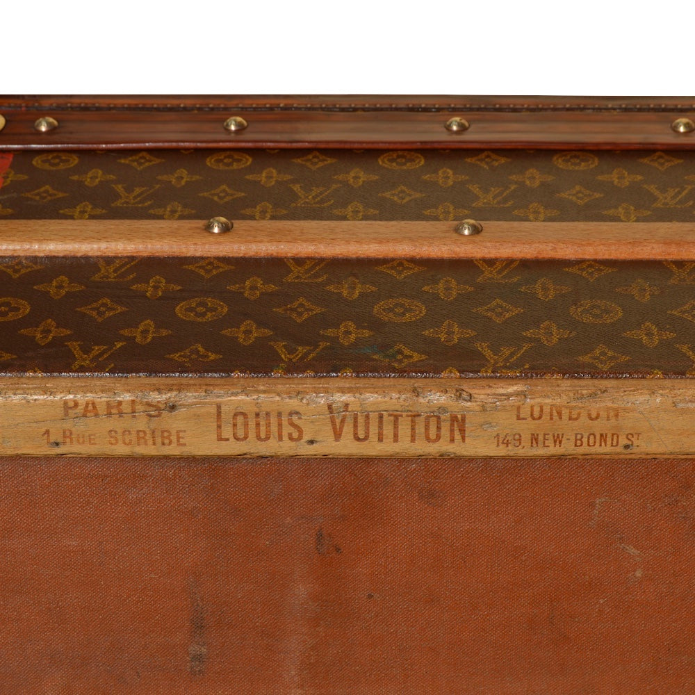 Louis Vuitton Brown Canvas Trunk travel bag