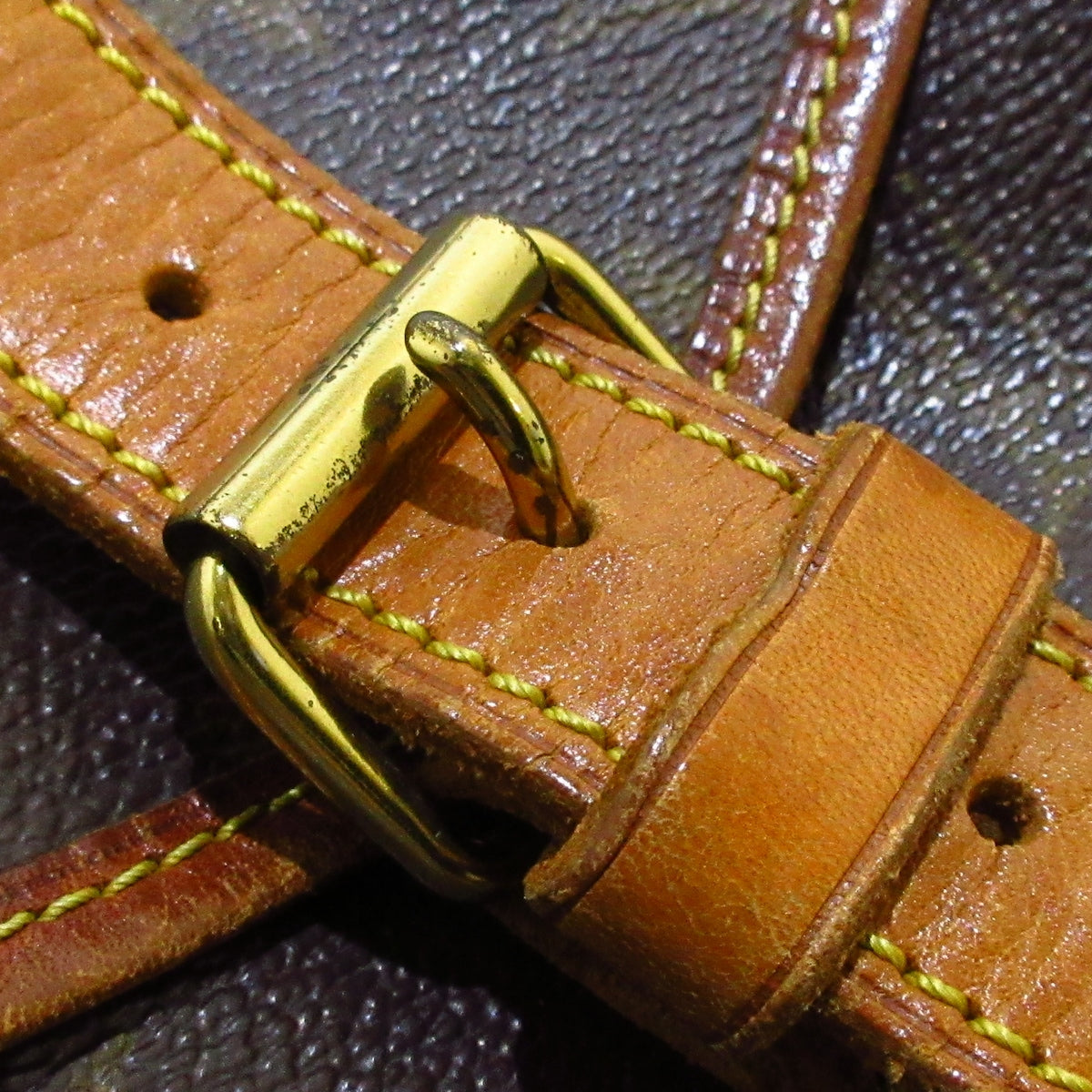 Louis Vuitton Brown Canvas Saumur shoulder bag