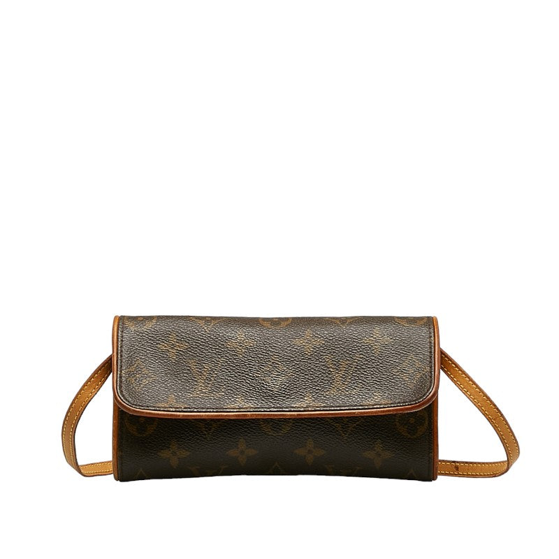 Louis Vuitton Monogram  Twin PM Shoulder Bag M51854 Brown PVC Leather  Louis Vuitton