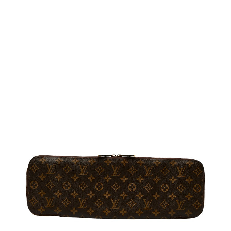 Louis Vuitton Monogram Etui 5 Cravat Cravat M47535 Brown PVC Leather Men Louis Vuitton
