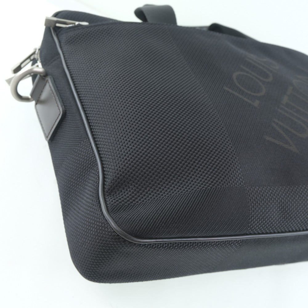 Louis Vuitton Black Canvas Associe briefcase bag
