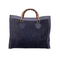 Gucci Vintage Black Suede Leather Princess Diana Maxi XL Tote Bag