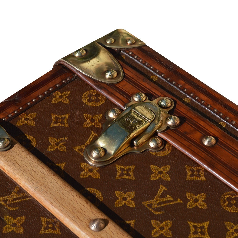 Louis Vuitton Brown Canvas Trunk travel bag