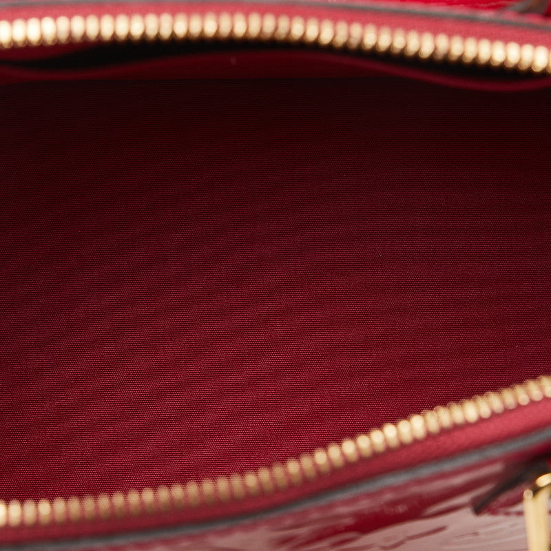 Louis Vuitton Monogram Verney Alma BB Handbag Shoulder Bag 2WAY M91771 Rose Andy Red Patent Leather  Louis Vuitton
