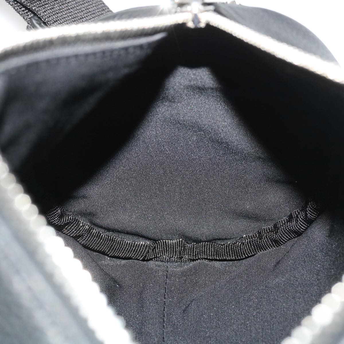 CHRISTIAN DIOR Atelier Roller Bag Shoulder Bag Leather Black Auth 29708A