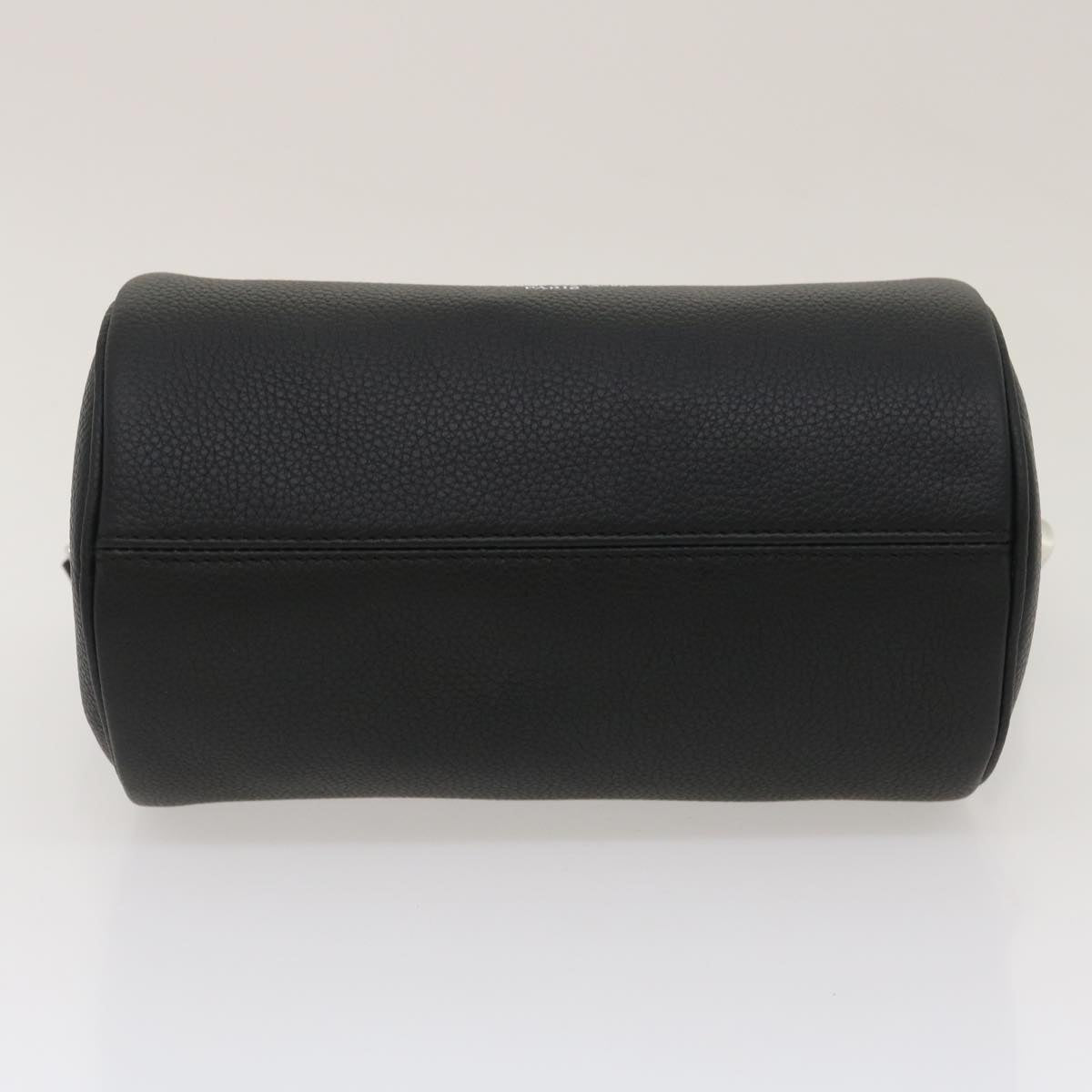 CHRISTIAN DIOR Atelier Roller Bag Shoulder Bag Leather Black Auth 29708A