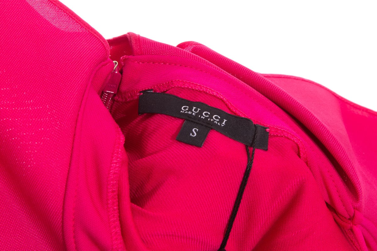 Gucci Pink Ruffle Mini Dress SZ S