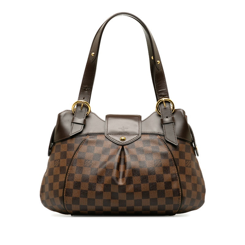 Louis Vuitton Louis Vuitton Damière N41542 Shoulder Bag PVC/Leather Evan Brown Ladies