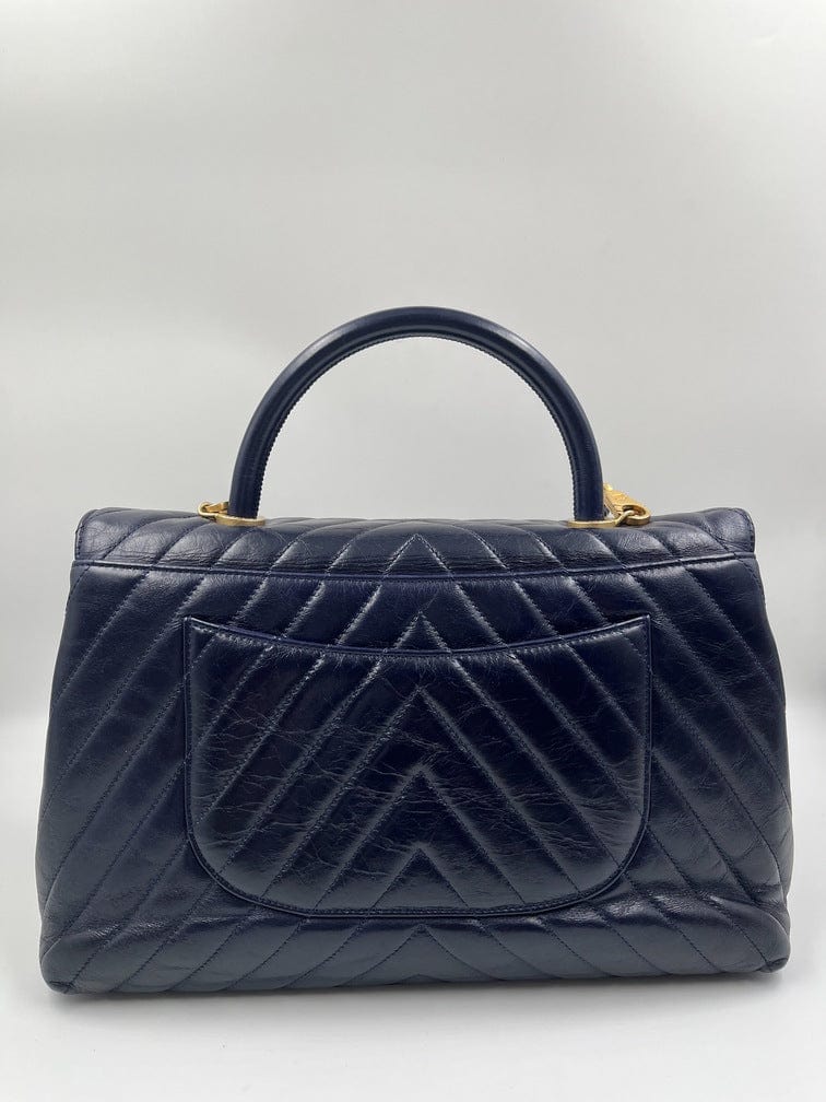 Chanel Chevron Quilted Coco Bag