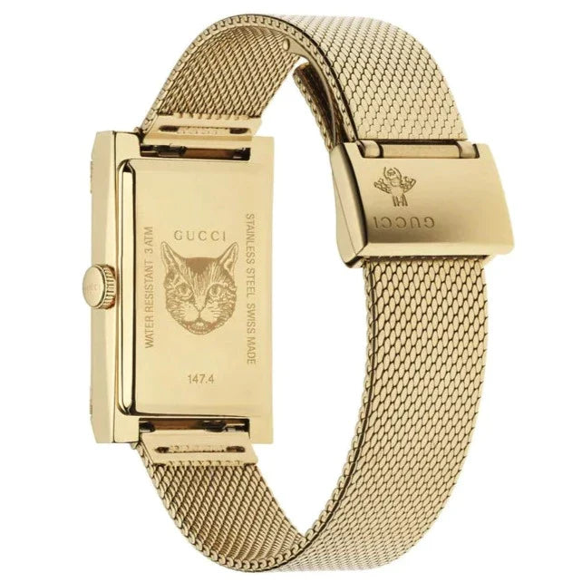 Gucci G-Frame Ladies Gold Watch YA147410