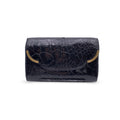 Giorgio Gucci Vintage Black Leather Clutch Bag Handbag