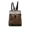Louis Vuitton Louis Vuitton Damière N51132  Daypack PVC/Leather Brown