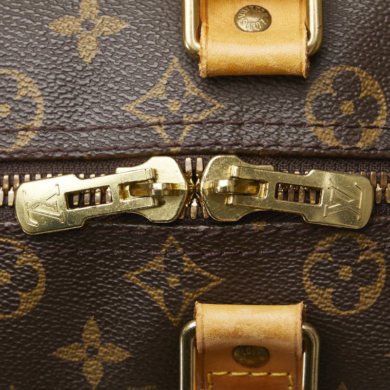 Louis Vuitton Monogram Keepall Bandouliere 45 Boston Bag M41418 Brown