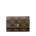 Louis Vuitton Damiere Multicle 6 6 Series Keycase N62630 Brown PVC Leather Lady Louis Vuitton