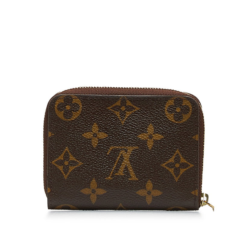 Louis Vuitton Monogram Zippe Coinpass Coincase M60067 Brown PVC Leather  Louis Vuitton