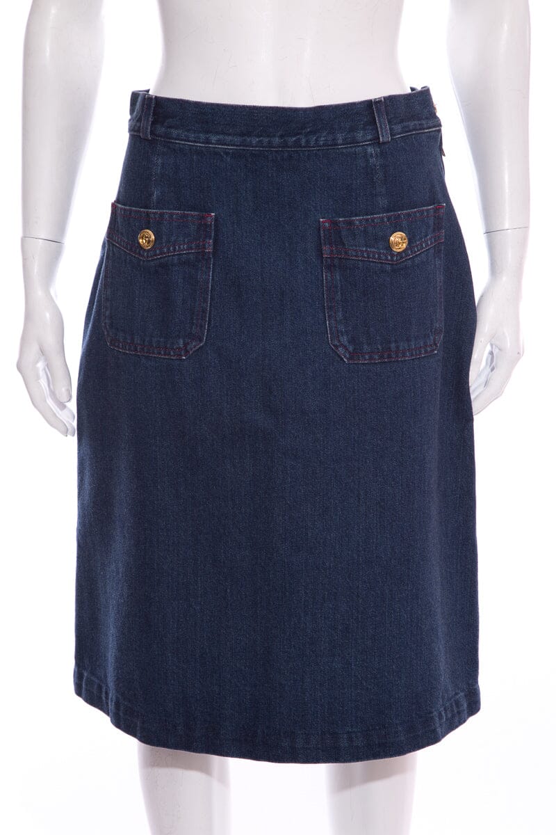 Gucci Denim Skirt SZ 44