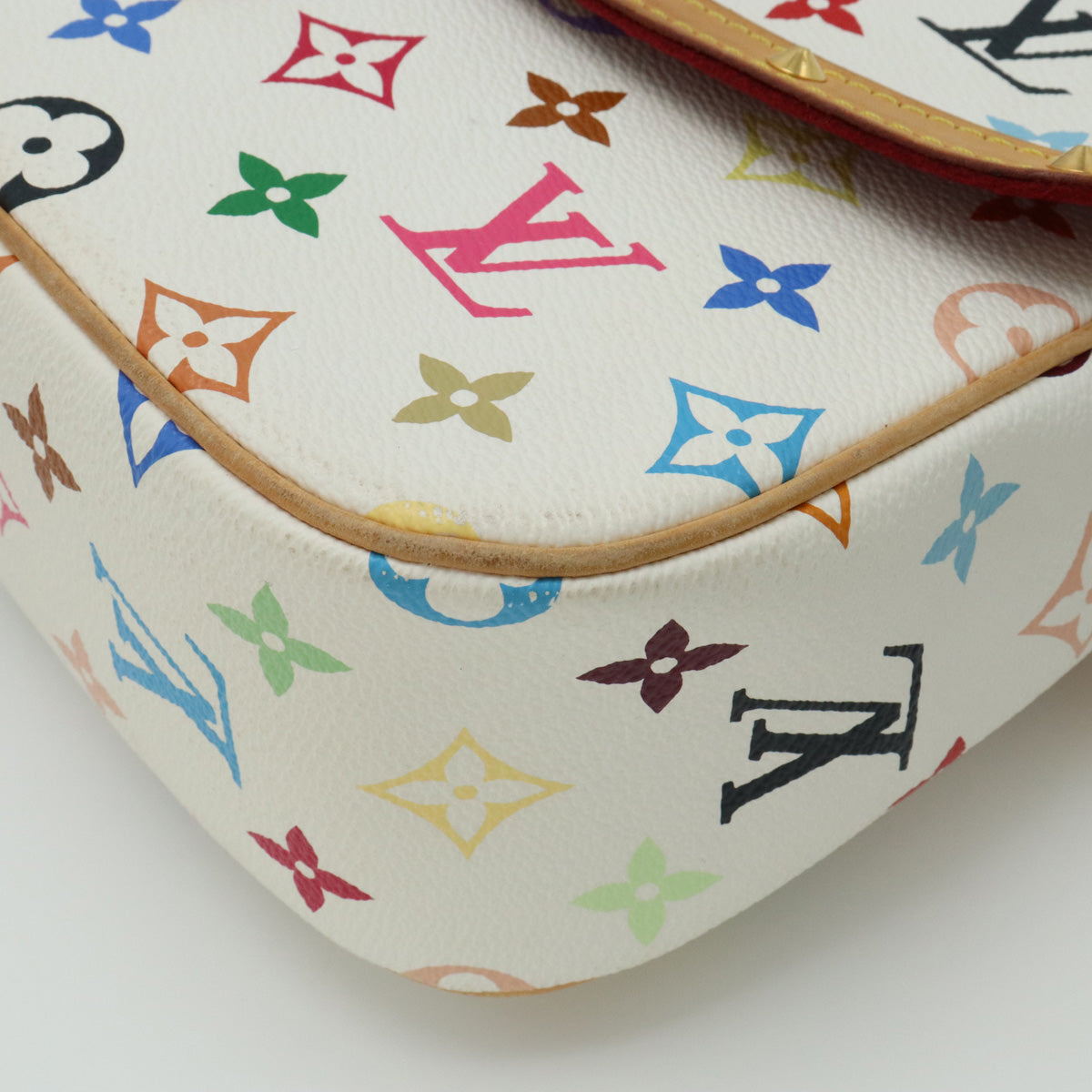LOUIS VUITTON Louis Vuitton Multicolor Soloney Shoulder Bag  Slipper Bronze White M92661