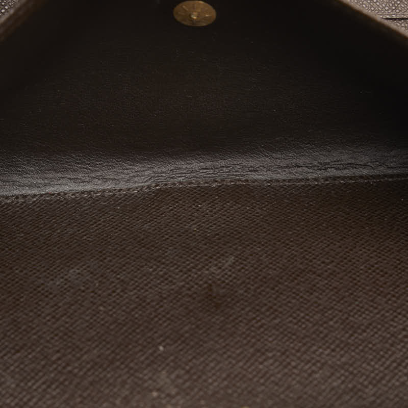 Louis Vuitton Louis Vuitton Damière N61217 Long Wallet PVC/Leather Evan Brown Ladies, Paris