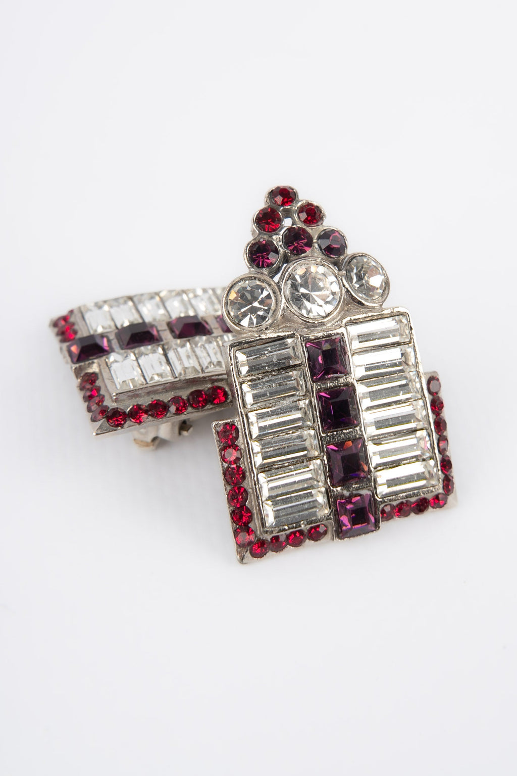 Boucles d'oreilles argentées Dior