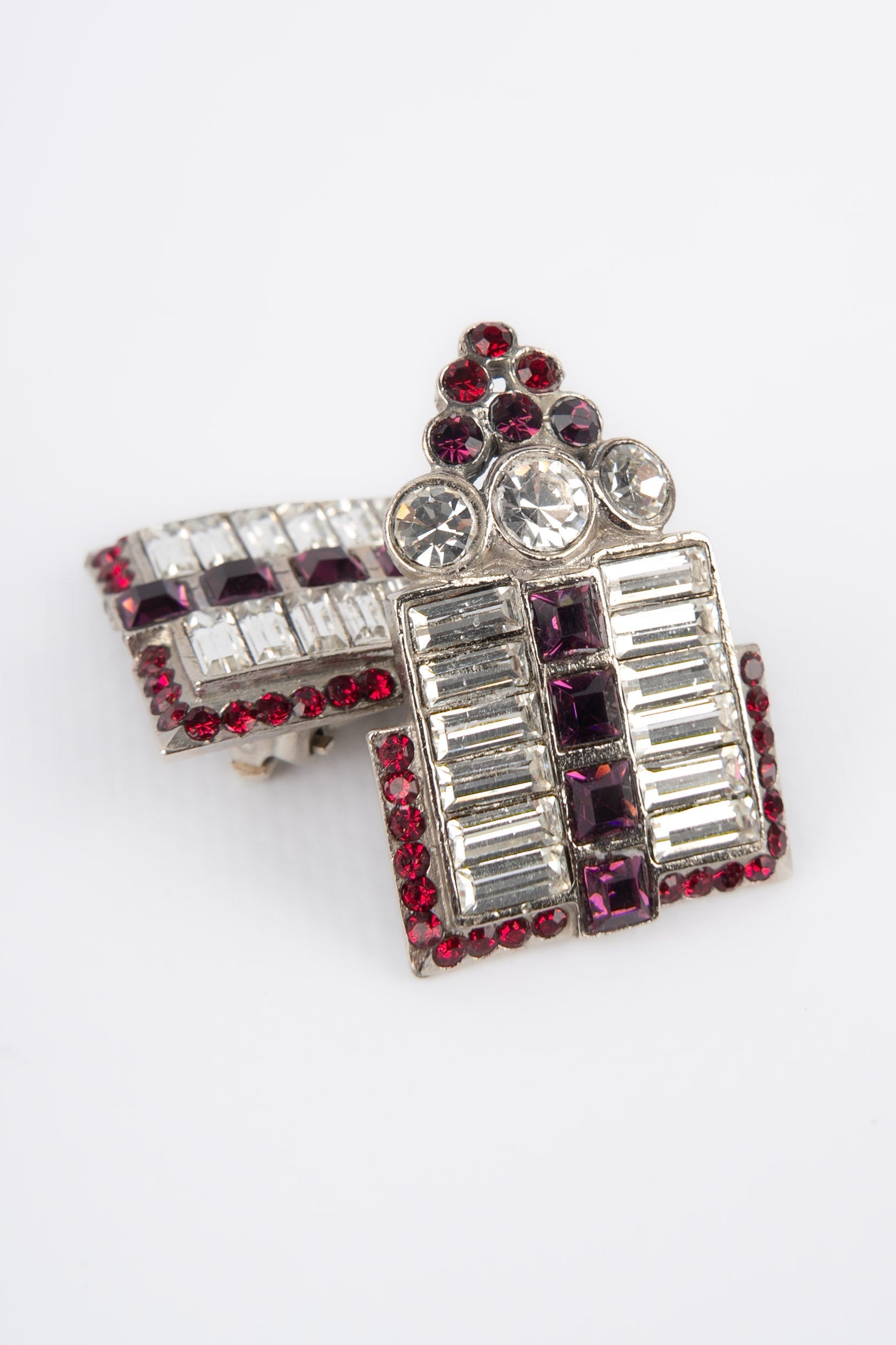 Boucles d'oreilles argentées Dior