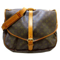 Louis Vuitton Brown Canvas Saumur shoulder bag