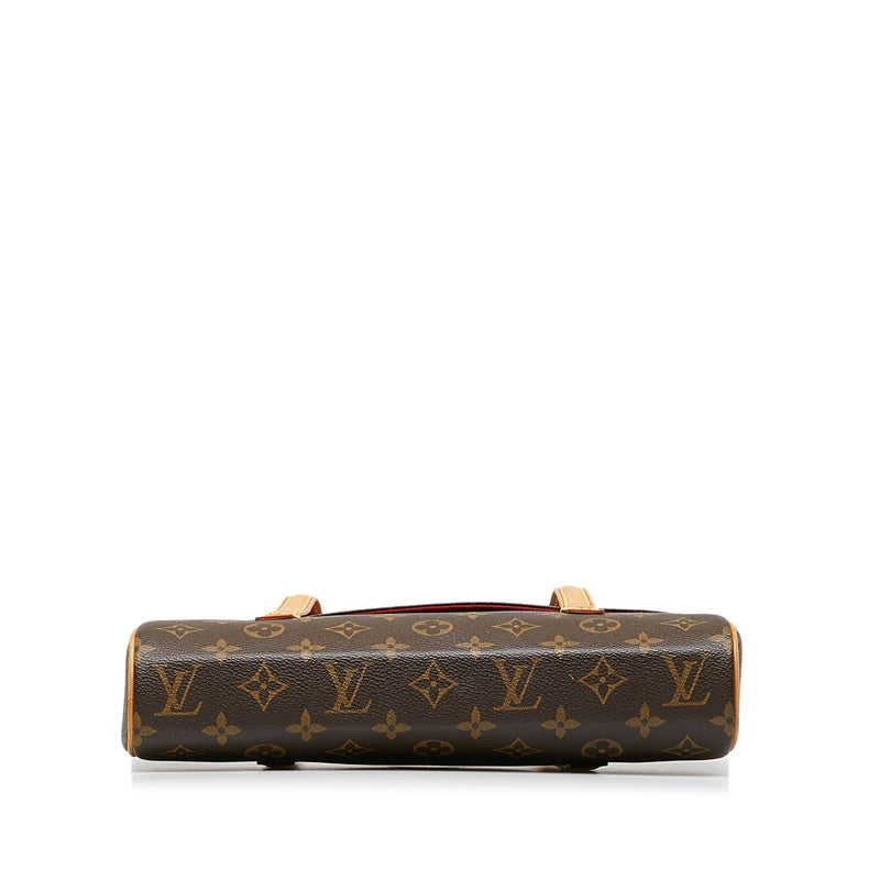 Louis Vuitton Monogram Sonatine Handbag M51902 Brown PVC Leather  Louis Vuitton