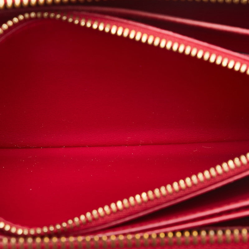 Louis Vuitton Sweet Monograms Verney Zippy Wallet Roundfashner Long Wallet M90123 Rose Andy Red Patent Leather  Louis Vuitton