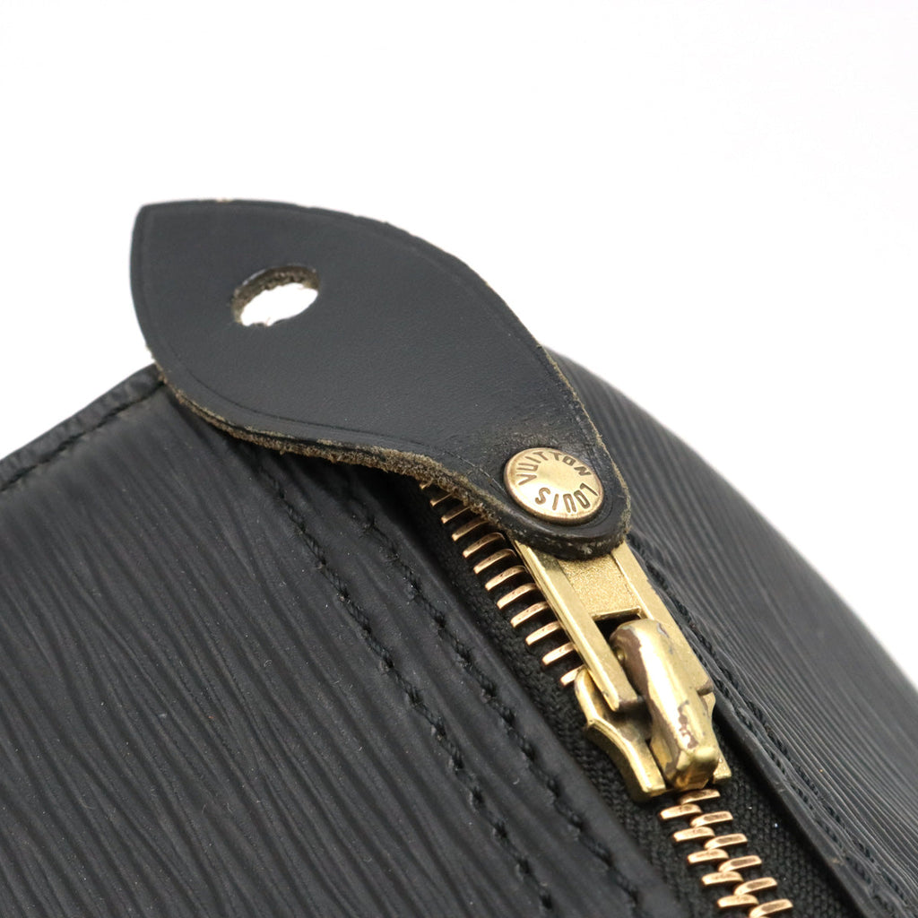 Louis Vuitton Louis Vuitton Epic Speed 30 Boston Bag Black Black Black Gold  M43002