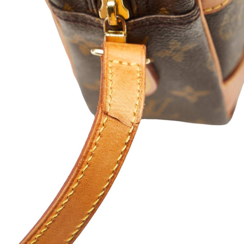 Louis Vuitton Monogram Trocadero 27 Slipper Shoulder Bag M51274 Brown PVC Leather  Louis Vuitton