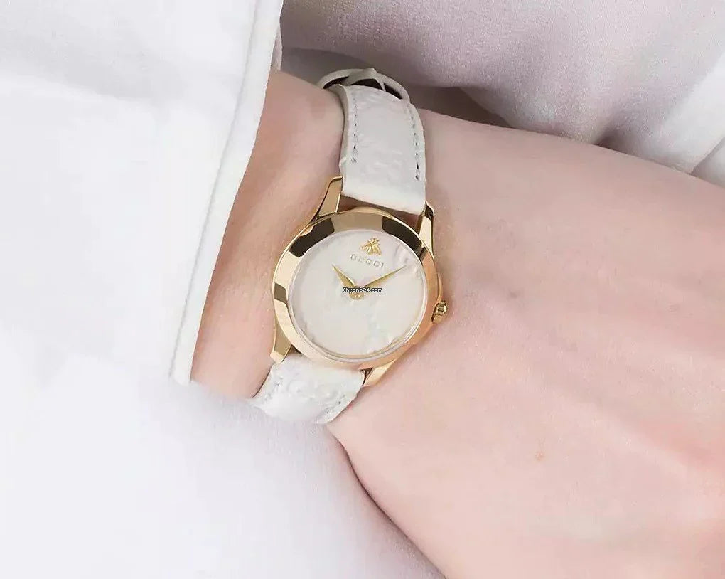 Gucci G-Timeless White Ladies Watch YA126580A