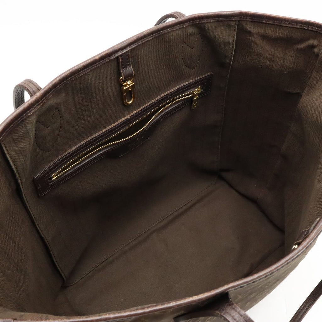Louis Vuitton Louis Vuitton Monogram Idil Newarf MM Tortoise Bag Linen Huzan Brown M40513