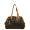 Louis Vuitton Monogram Battalion Horizontal Shoulder Bag M51154 Brown PVC Leather Ladies Louis Vuitton
