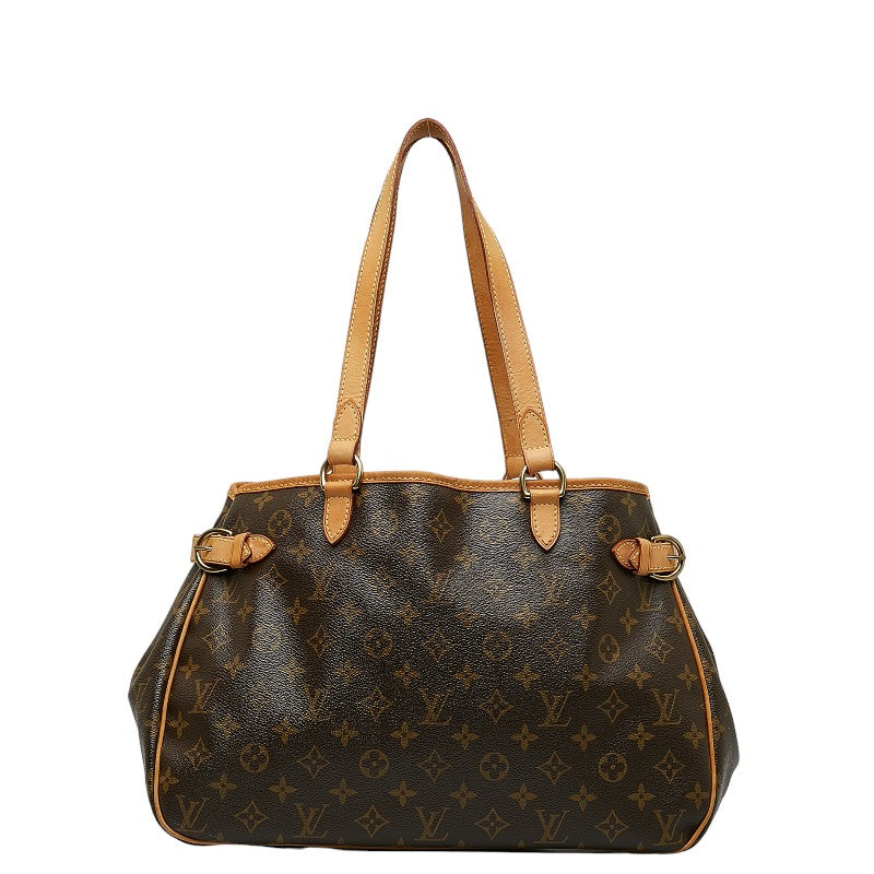 Louis Vuitton Monogram Battalion Horizontal Shoulder Bag M51154 Brown PVC Leather Ladies Louis Vuitton