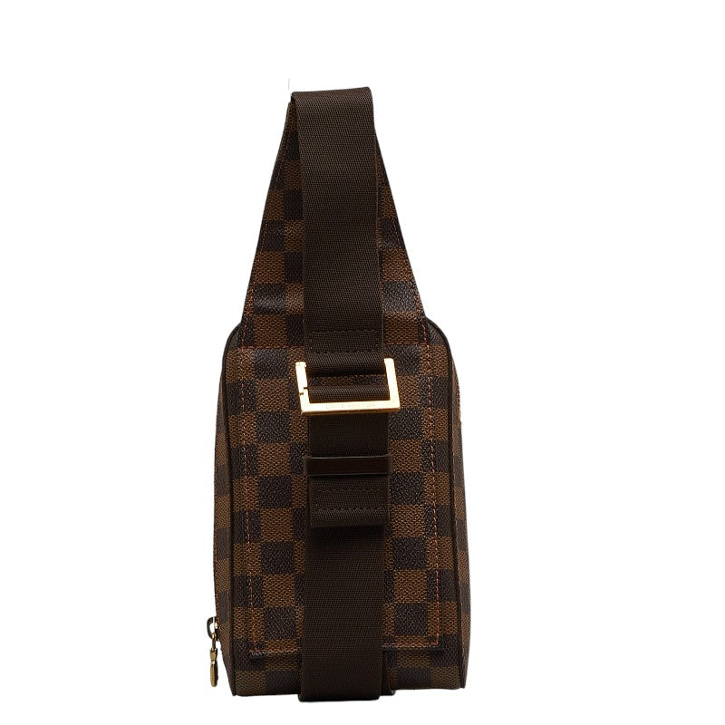 Louis Vuitton Damière Geronimous Body Bag West Bag N51994 Brown PVC Leather Men LOUIS VUITTON