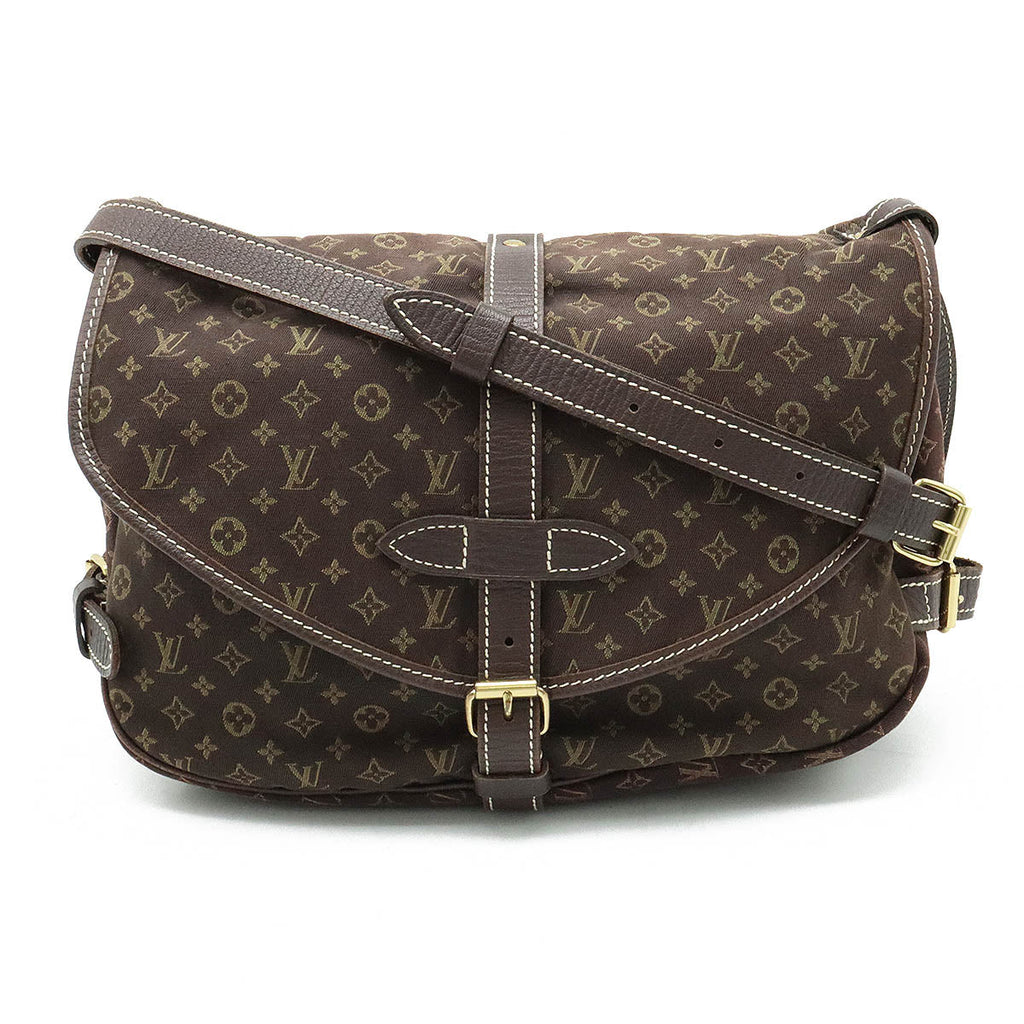 LOUIS VUITTON Louis Vuitton Monograms Miniature Summour 30 Shoulder Bag Sliding Canvas Leather Even Tea Brown M95227