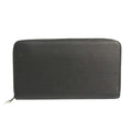 Louis Vuitton Black Leather Zippy organizer wallet accessories