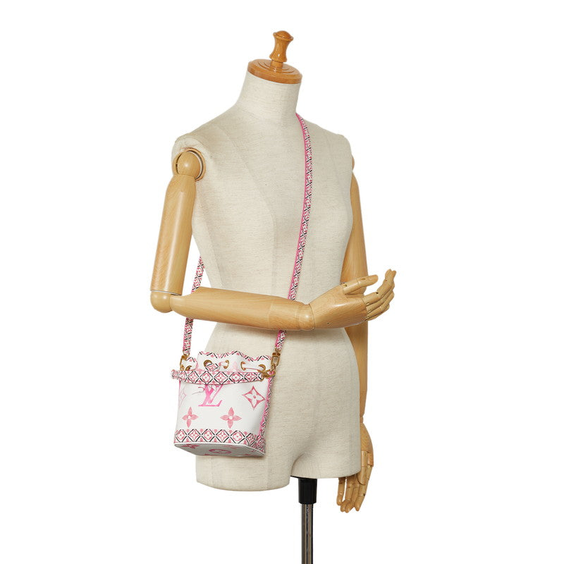 Louis Vuitton Monogram Giant Nanoe by the Pool Shoulder Bag Mini Bag 2WAY M82386 White Pink PVC  Louis Vuitton