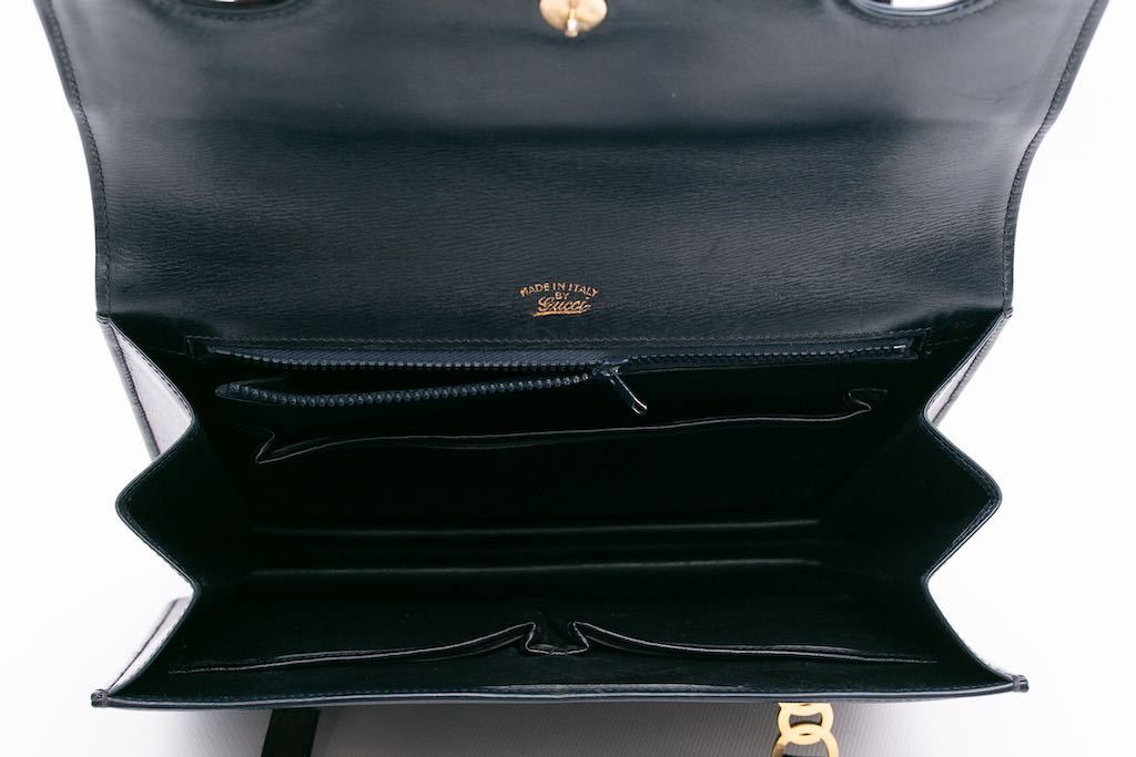 Sac en cuir bleu Gucci
