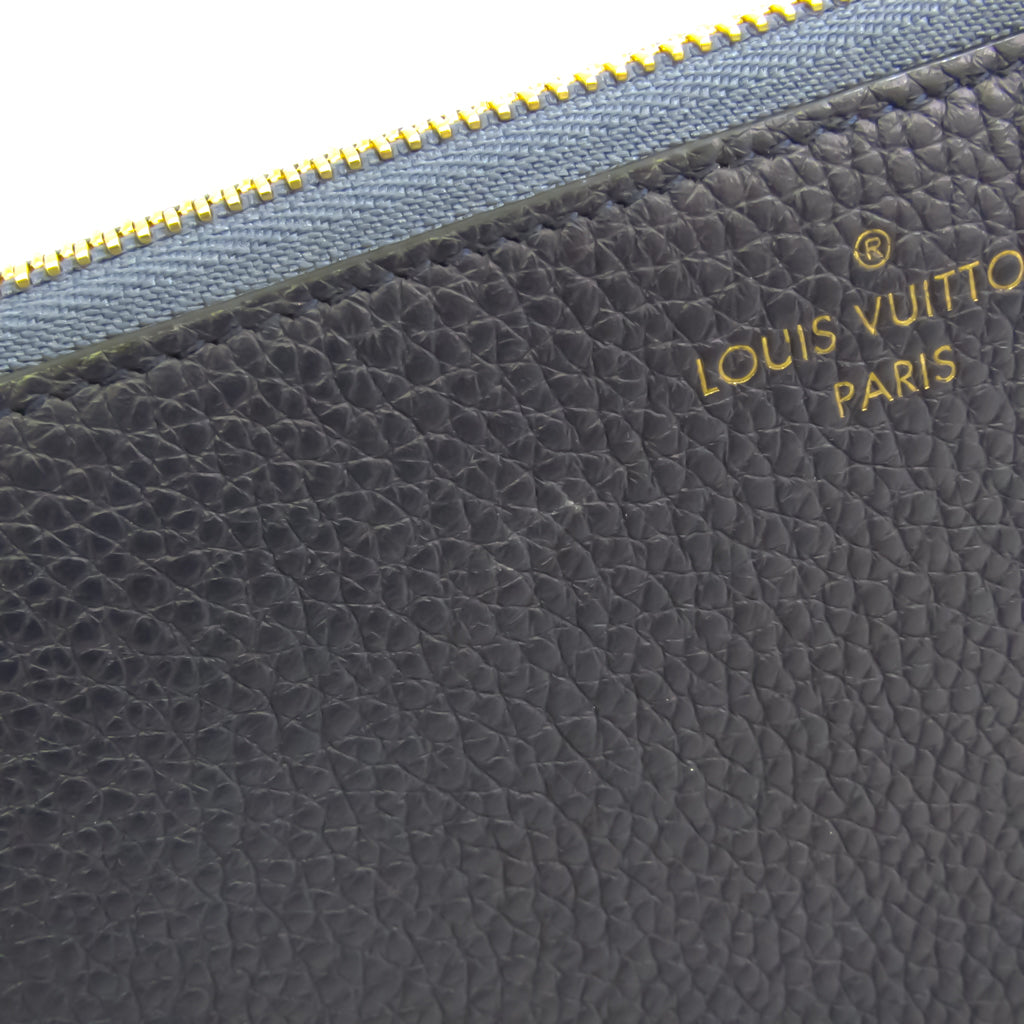 Louis Vuitton Navy Leather Portefeuille com√®te wallet accessories
