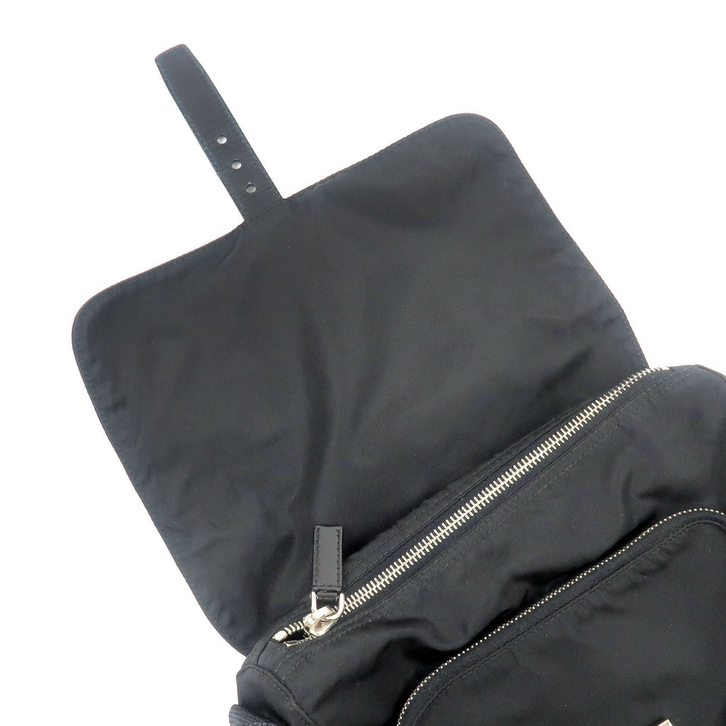 Prada Nylon Leather Shoulder Bag Black BT8994