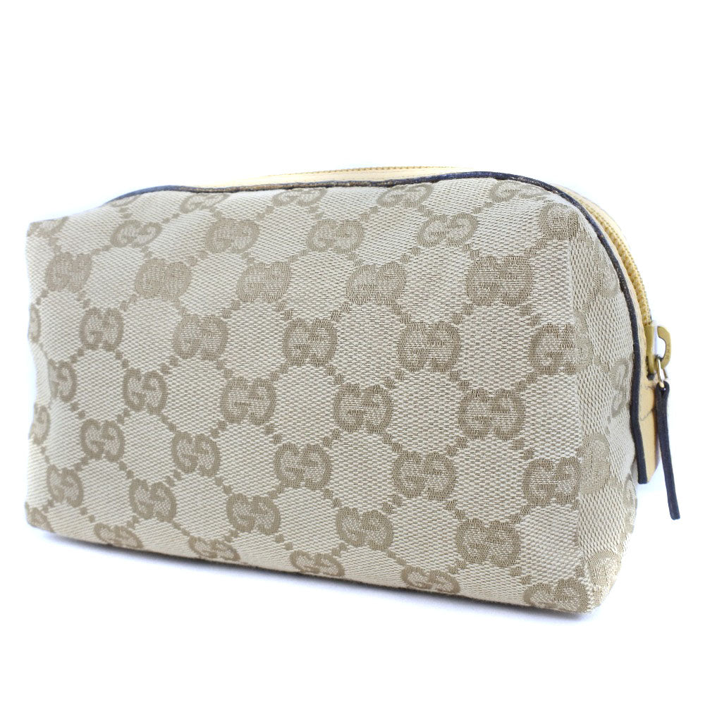 Gucci Beige Canvas GG pattern clutch accessories